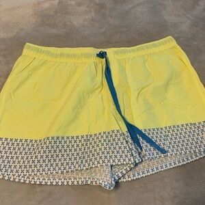 Sonoma Yellow and Blue womans casual shorts - sleep